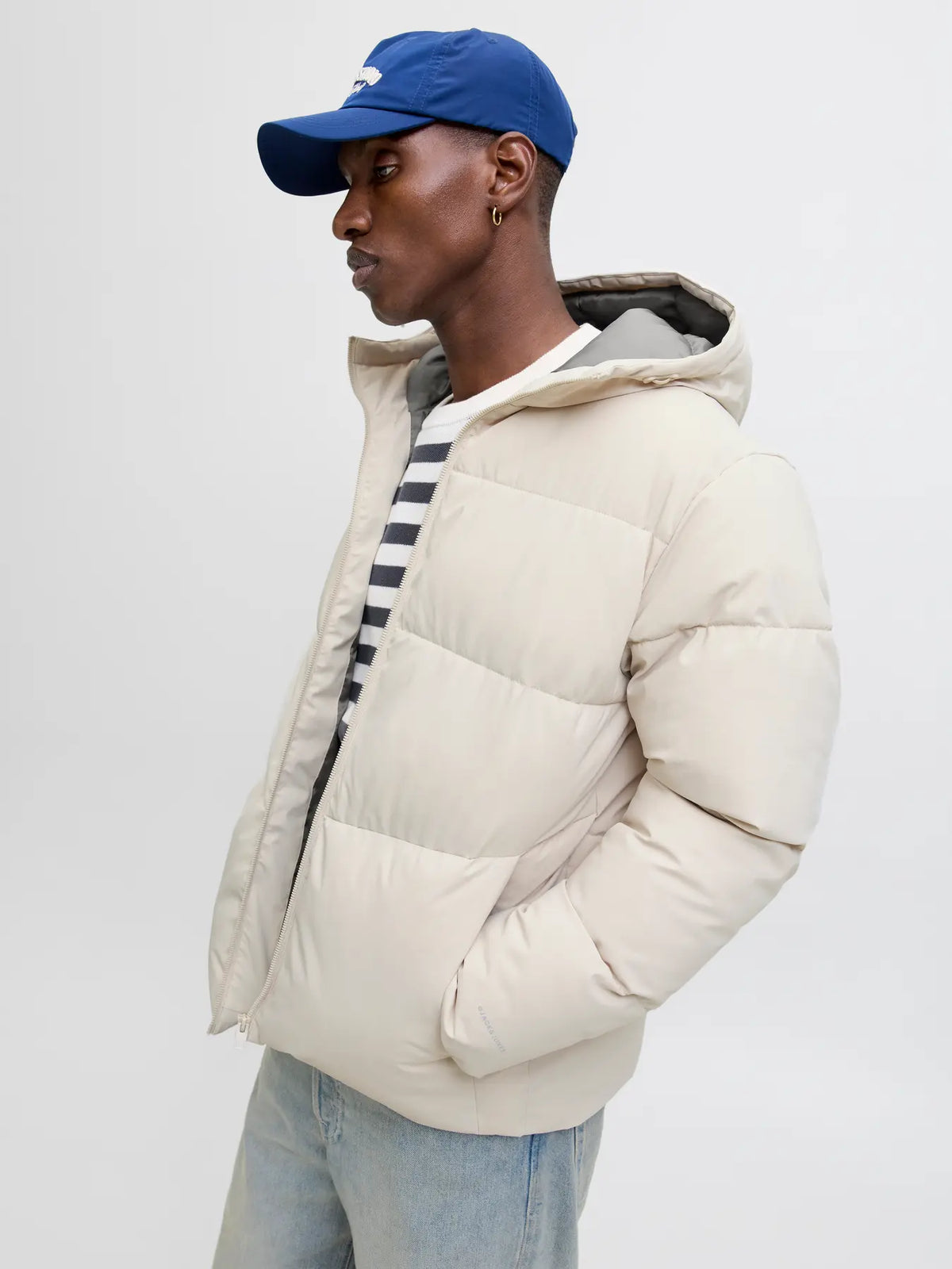 Jack & Jones World Puffer Jacket - Moonbeam