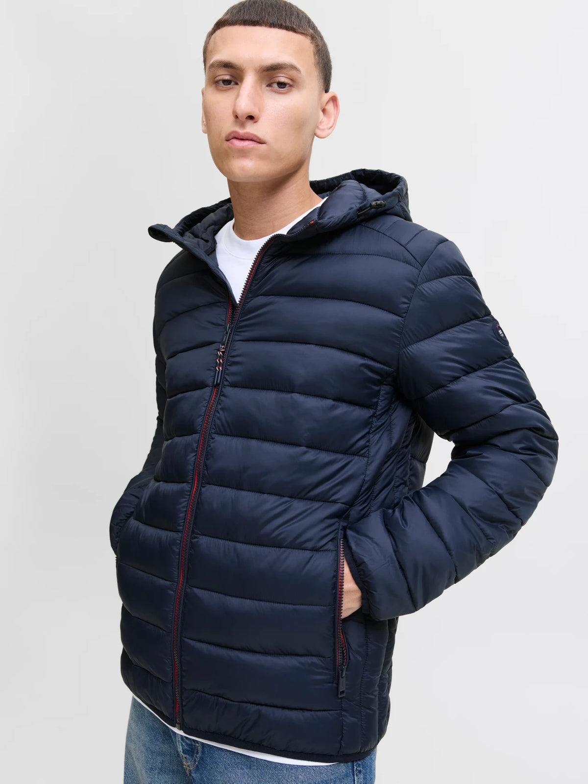 Jack & Jones World Puffer Jacket - Sky Captain Blue