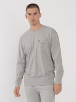 Luke1977 Knoxville Oversized Sweat - Mid Mrl Grey