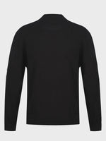LUKE1977 Jenson Funnel Neck Knitted Jumper - Black