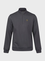LUKE1977 Sydney 1/4 Zip Sweatshirt - Charcoal