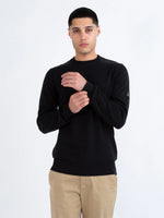 LUKE1977 Berwick Knitted Crew Jumper - Black