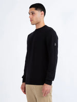 LUKE1977 Berwick Knitted Crew Jumper - Black