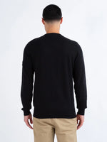 LUKE1977 Berwick Knitted Crew Jumper - Black