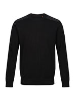 LUKE1977 Berwick Knitted Crew Jumper - Black