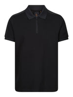 LUKE1977 Caltech Trim Tape Zip Polo - Black