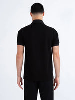 LUKE1977 Caltech Trim Tape Zip Polo - Black