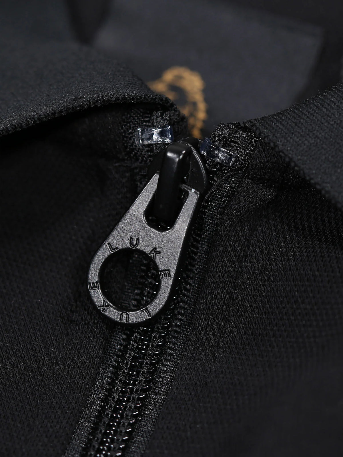 LUKE1977 Caltech Trim Tape Zip Polo - Black