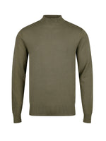 LUKE1977 Jenson Funnel Neck Knitted Jumper - Clover Green