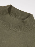 LUKE1977 Jenson Funnel Neck Knitted Jumper - Clover Green