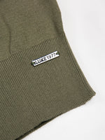 LUKE1977 Jenson Funnel Neck Knitted Jumper - Clover Green