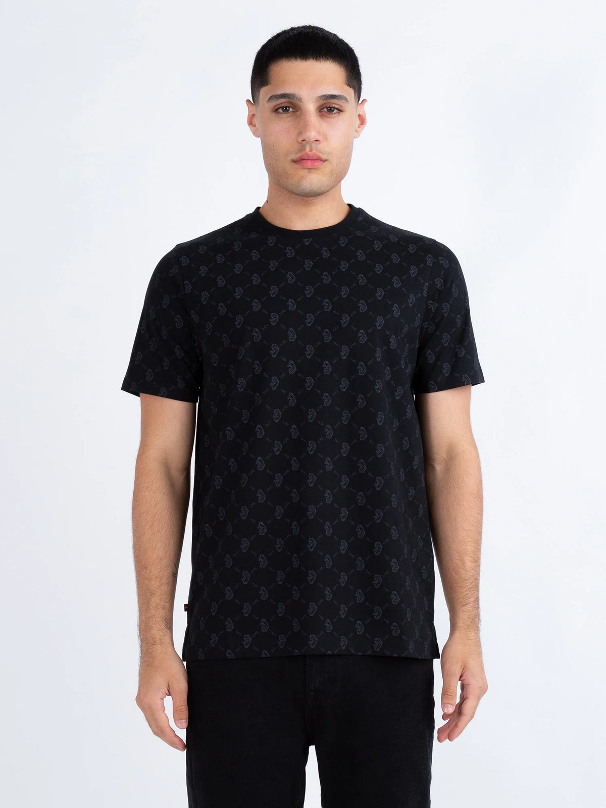 LUKE1977 Lineker Overprint T-Shirt - Black / Charcoal