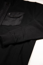 LUKE1977 Sutton Ontrast Pocket Full Zip Funnel Neck - Black