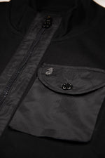 LUKE1977 Sutton Ontrast Pocket Full Zip Funnel Neck - Black