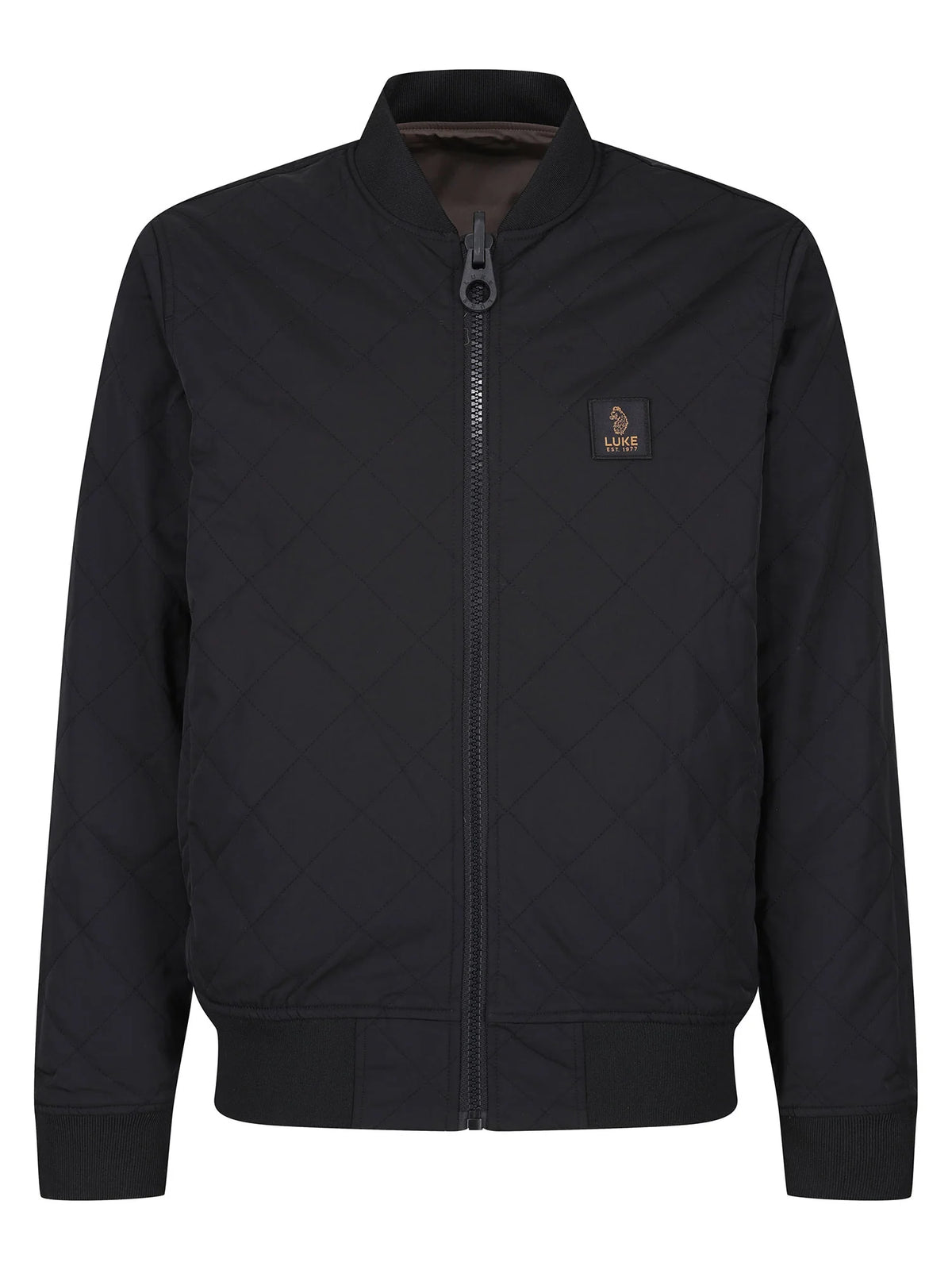 LUKE1977 Suzhou Reversible Diamond Quilted Bomber Jacket - Mushroom / Black