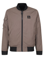 LUKE1977 Suzhou Reversible Diamond Quilted Bomber Jacket - Mushroom / Black