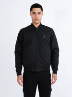 LUKE1977 Suzhou Reversible Diamond Quilted Bomber Jacket - Mushroom / Black