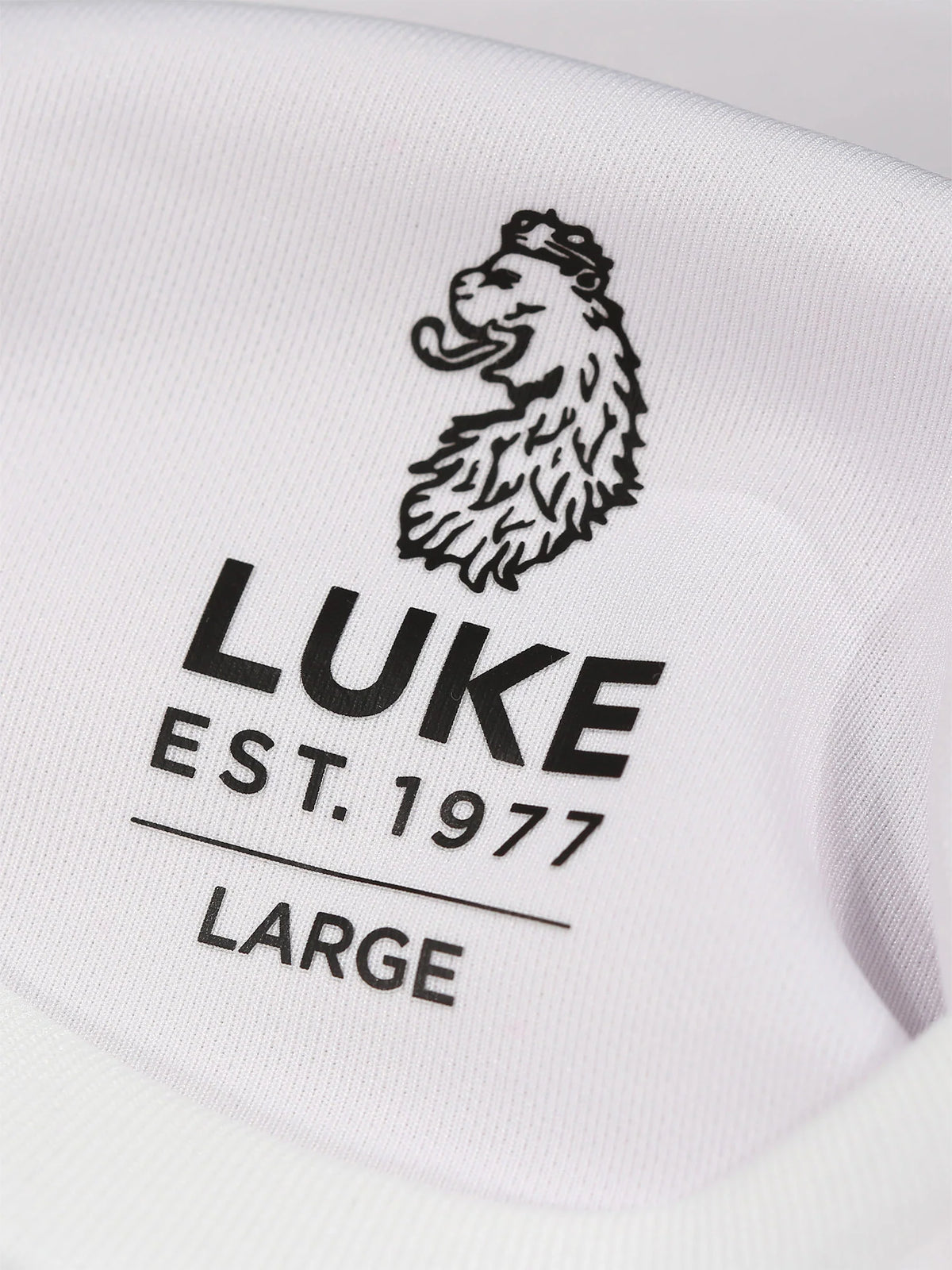 LUKE 1977 Hopkins Chest Tape T-Shirt - White/Stone
