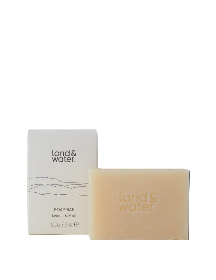 Land & Water 100g Soap Bar - Lemon & Mint
