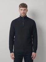 Luke 1977 Watton Plated 1/4 Zip Knitted Jumper