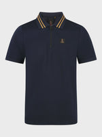 Luke1977 Throop Zip Polo Shirt - Dark Navy