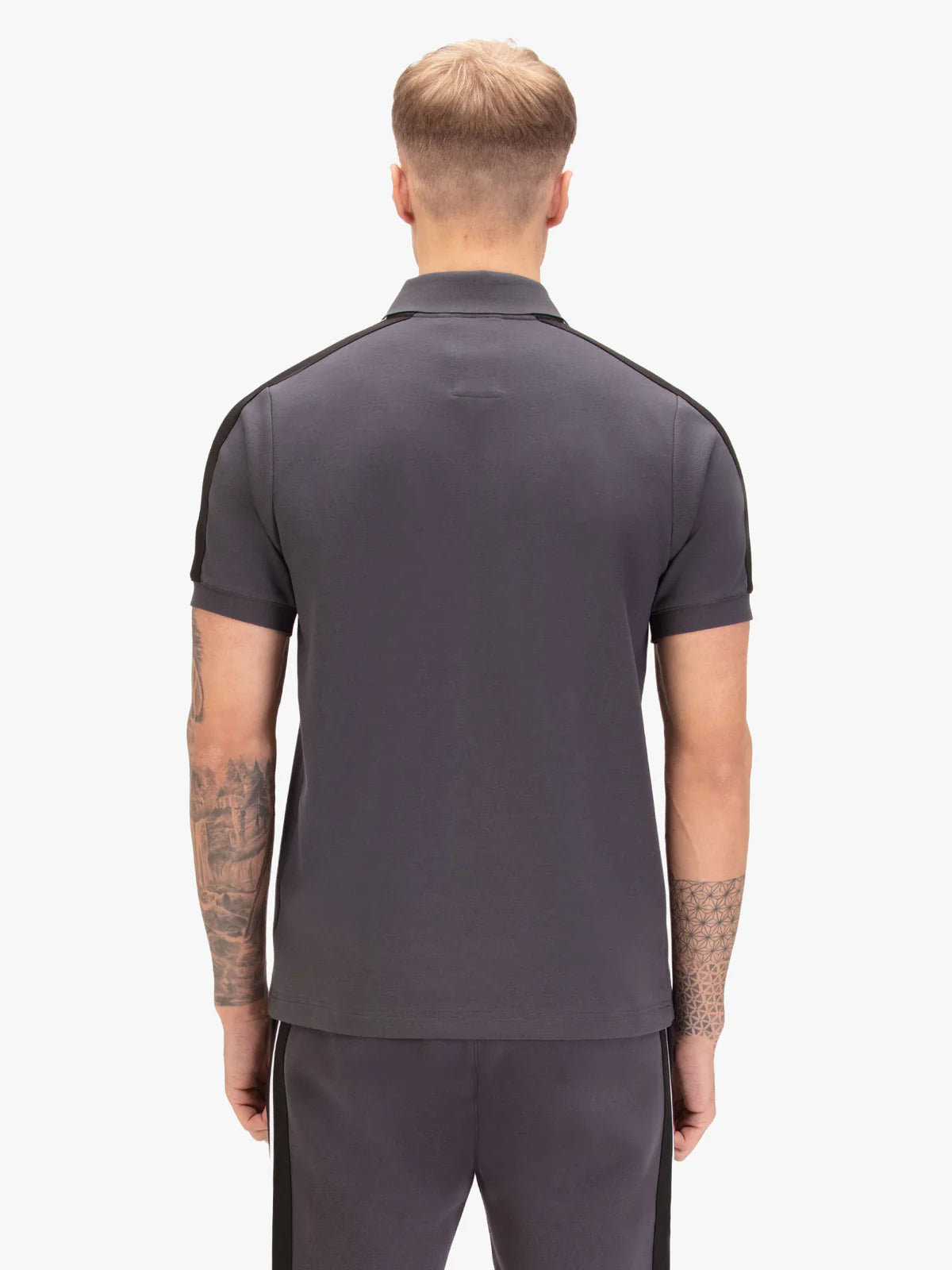 Luke1977 Caltech 1000 Zip Polo Shirt - Charcoal