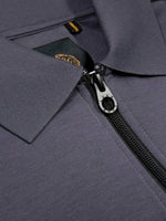 Luke1977 Caltech 1000 Zip Polo Shirt - Charcoal
