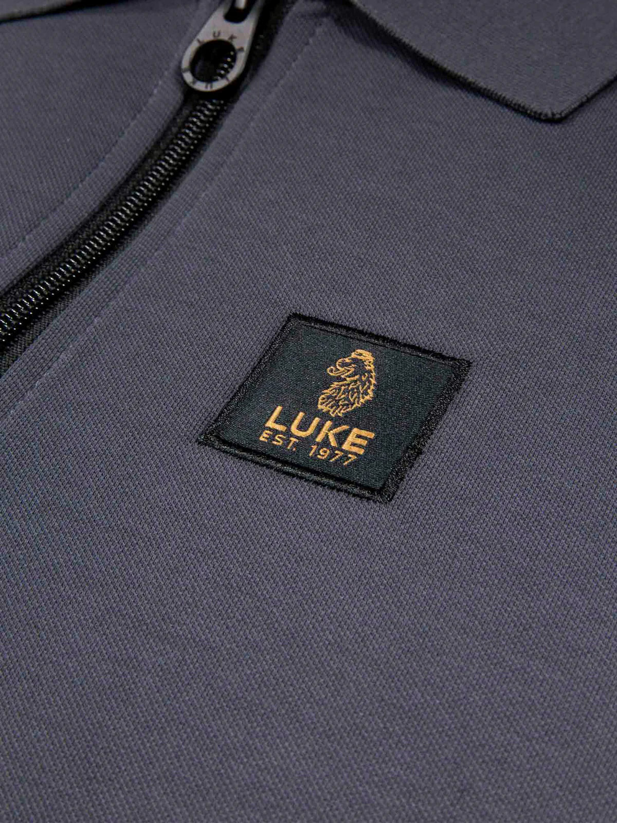 Luke1977 Caltech 1000 Zip Polo Shirt - Charcoal