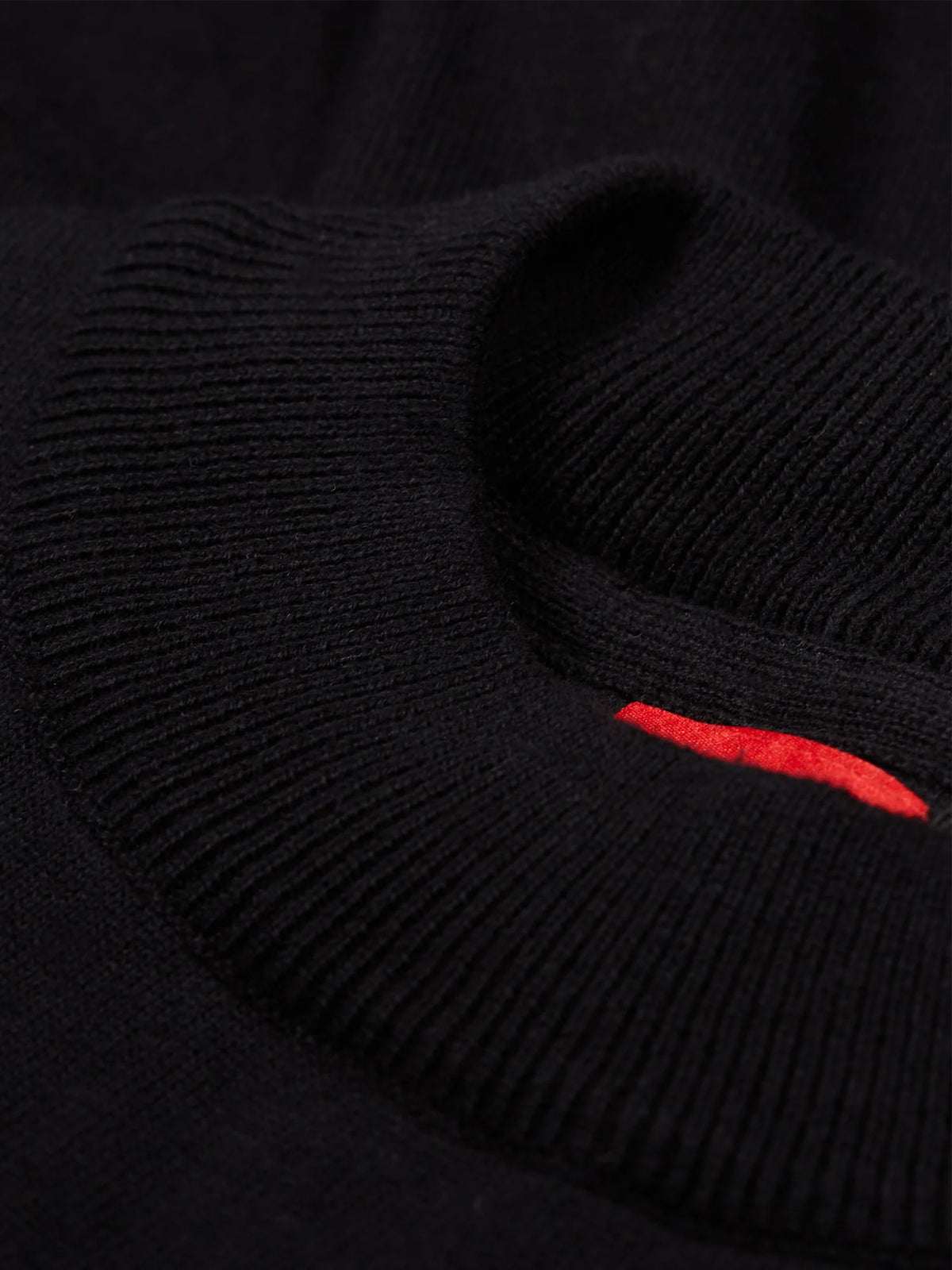 LUKE1977 Jenson Funnel Neck Knitted Jumper - Black