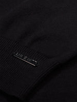LUKE1977 Jenson Funnel Neck Knitted Jumper - Black