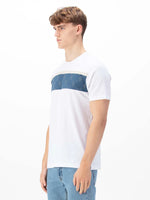 Luke1977 Lions Den Overprint T-Shirt - White/ Denim Blue