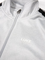 Luke1977 Redwood Funnel Neck Full Zip Sweatshirt - Mid Marl Grey