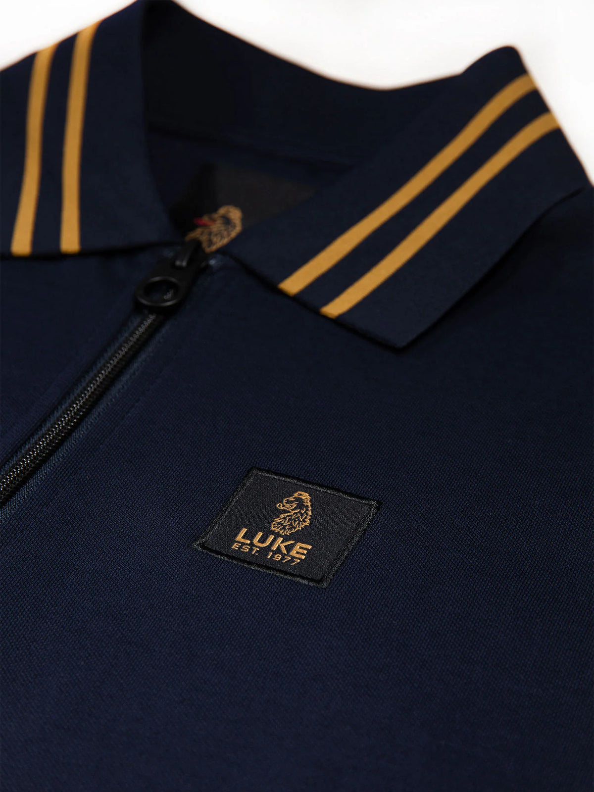 Luke1977 Throop Zip Polo Shirt - Dark Navy