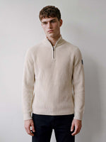 Luke 1977 Watton Plated 1/4 Zip Knitted Jumper