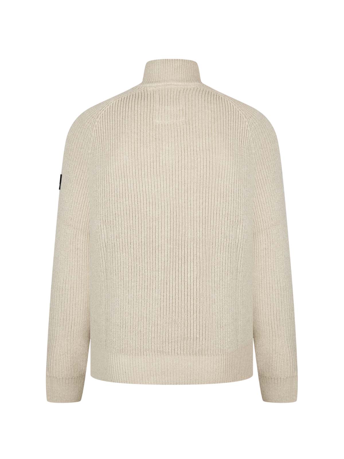 Luke 1977 Watton Plated 1/4 Zip Knitted Jumper
