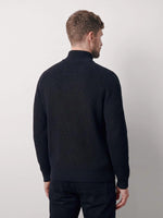 Luke 1977 Watton Plated 1/4 Zip Knitted Jumper