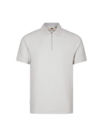 LUKE1977 Gilbraltar Zip Polo Shirt - Ice Grey