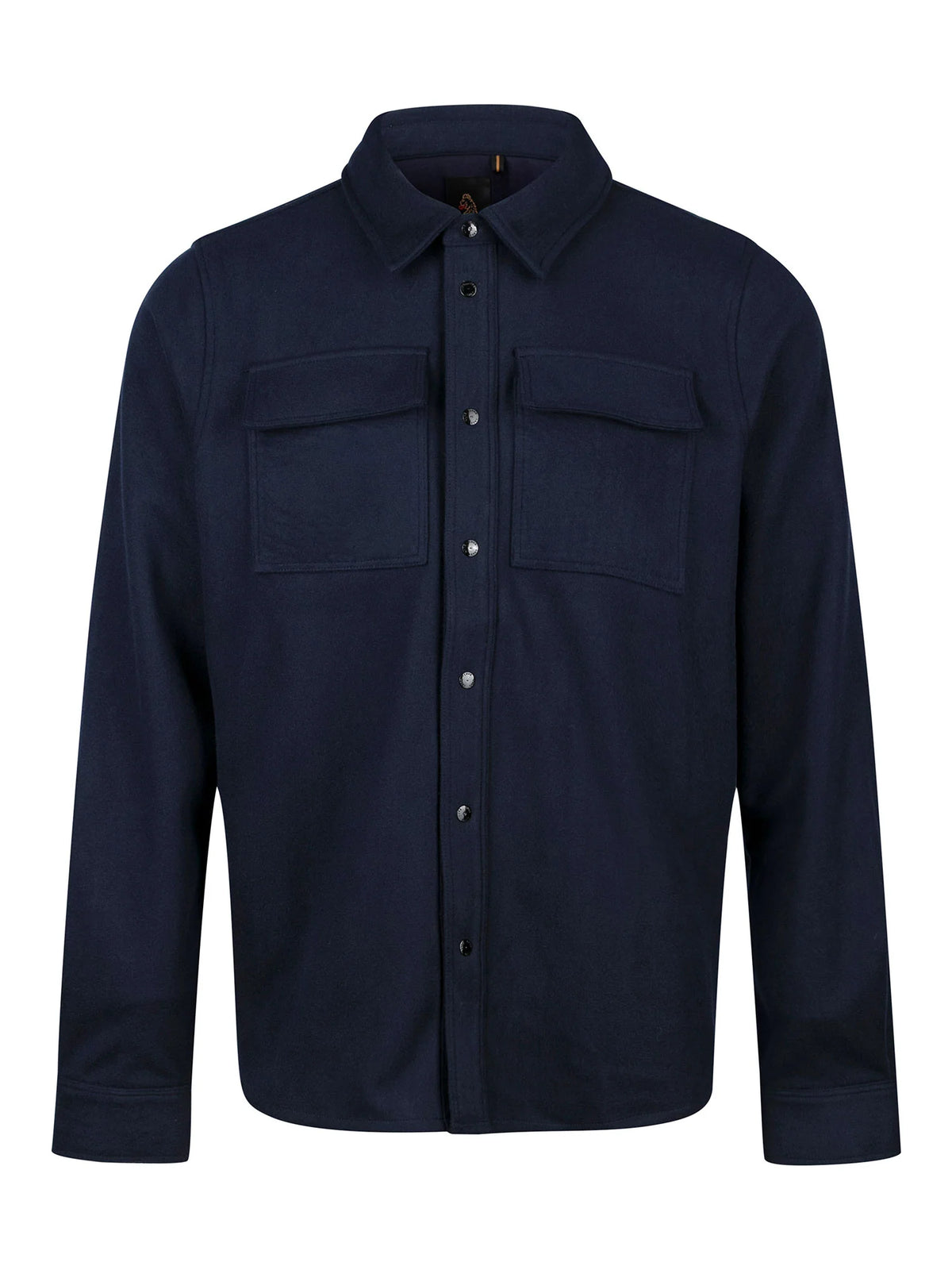 Luke 1977 Ettrick Soft Overshirt - Navy Blue
