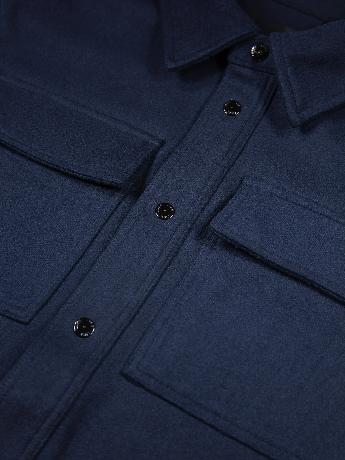 Luke 1977 Ettrick Soft Overshirt - Navy Blue