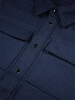 Luke 1977 Ettrick Soft Overshirt - Navy Blue