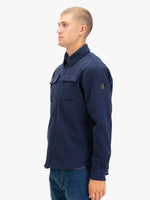 Luke 1977 Ettrick Soft Overshirt - Navy Blue