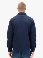 Luke 1977 Ettrick Soft Overshirt - Navy Blue