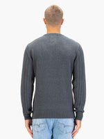 Luke 1977 Mitcham Cable Knit Jumper - Charcoal