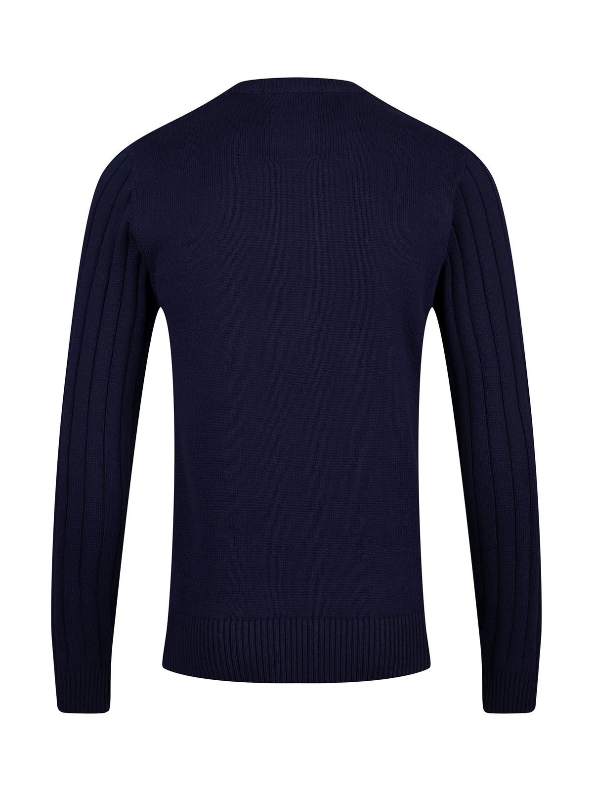 Luke 1977 Mitcham Cable Knit Jumper - Navy