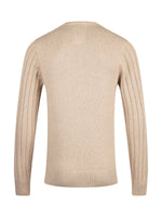 Luke 1977 Mitcham Cable Knit Jumper - Stone
