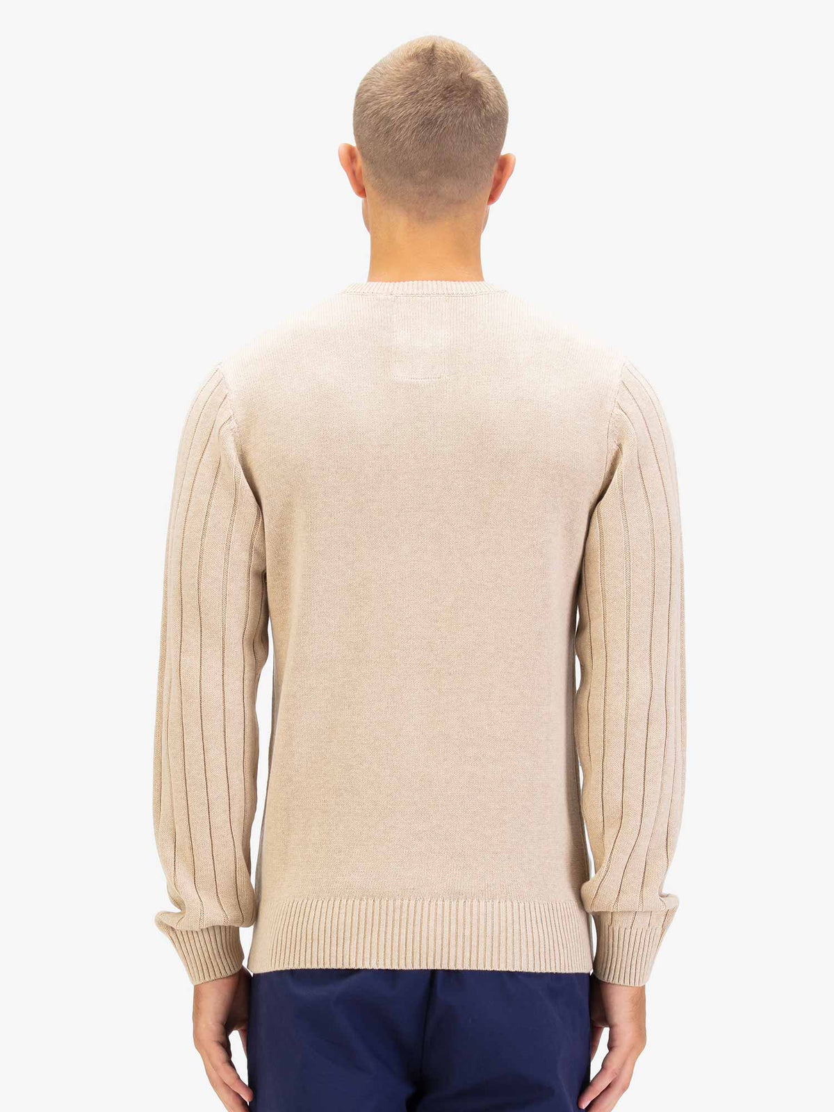 Luke 1977 Mitcham Cable Knit Jumper - Stone