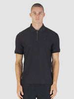Luke1977 Penrith Zip Polo Shirt - Black