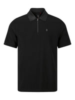 Luke1977 Penrith Zip Polo Shirt - Black
