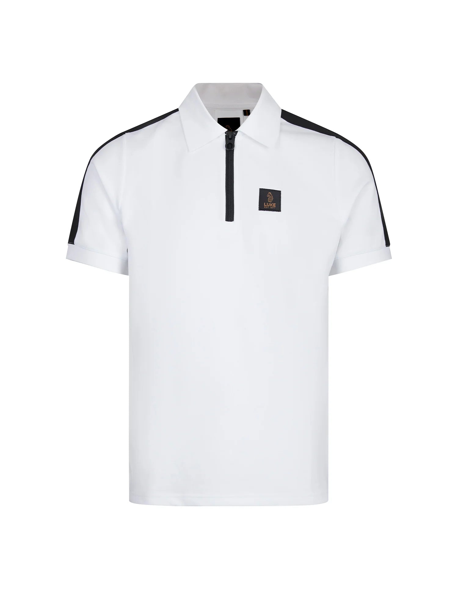 Luke1977 Caltech 1000 Zip White Polo Shirt | Outfit78 | Chippenham Luke1977 Caltech 1000 Zip White Polo Shirt | Outfit78 | Chippenham