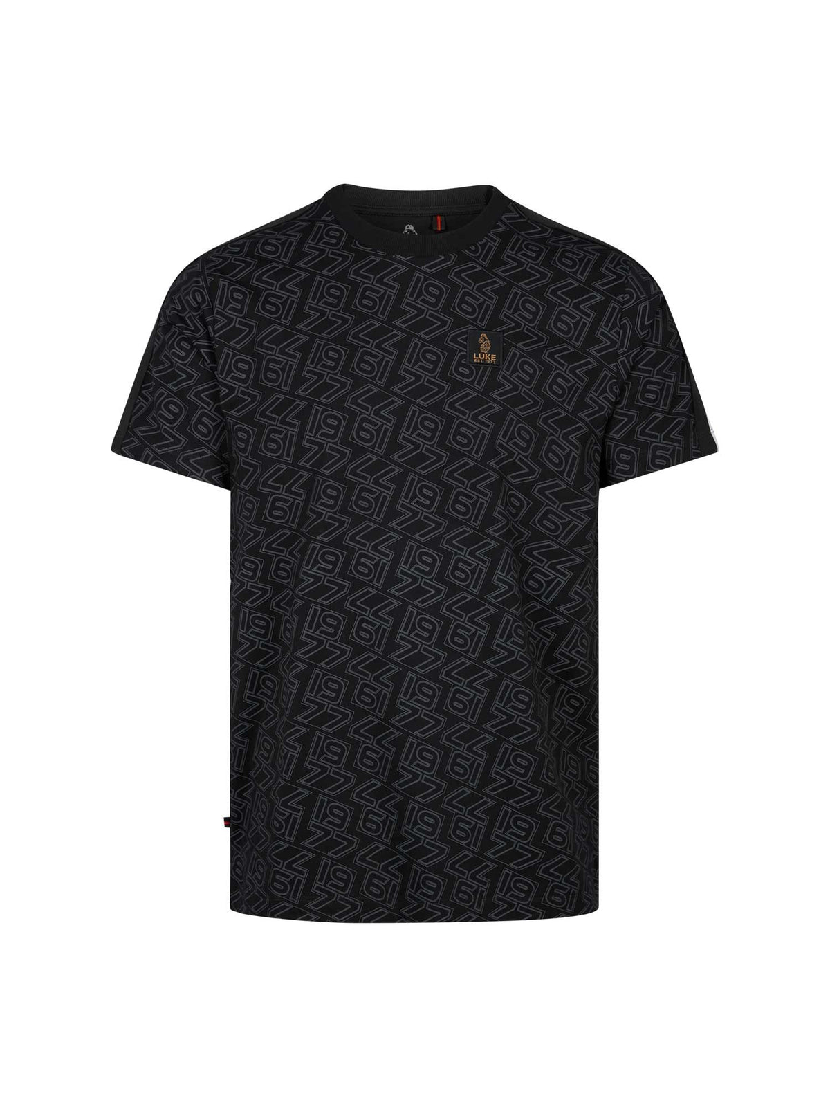 LUKE1977 Rossi Over Print T-Shirt - Black